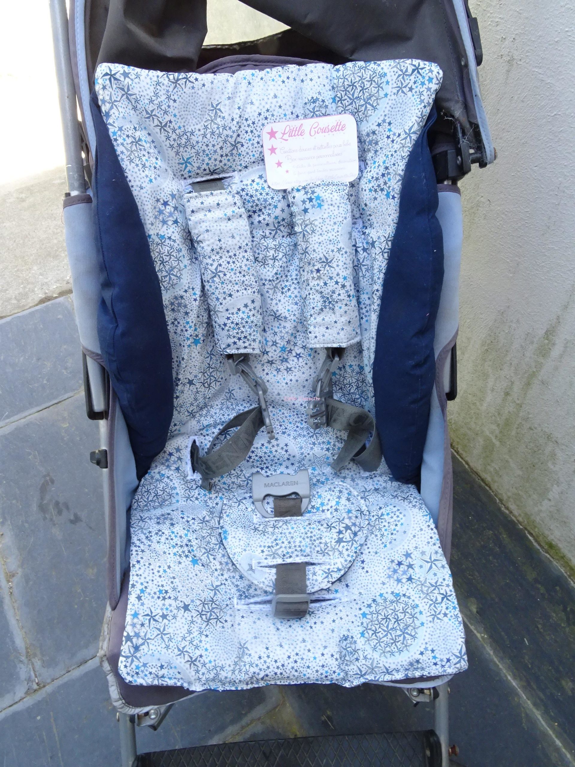 Kit confort poussette molletonné + cache-sangles vrai tissu LIBERTY of LONDON – Image 6