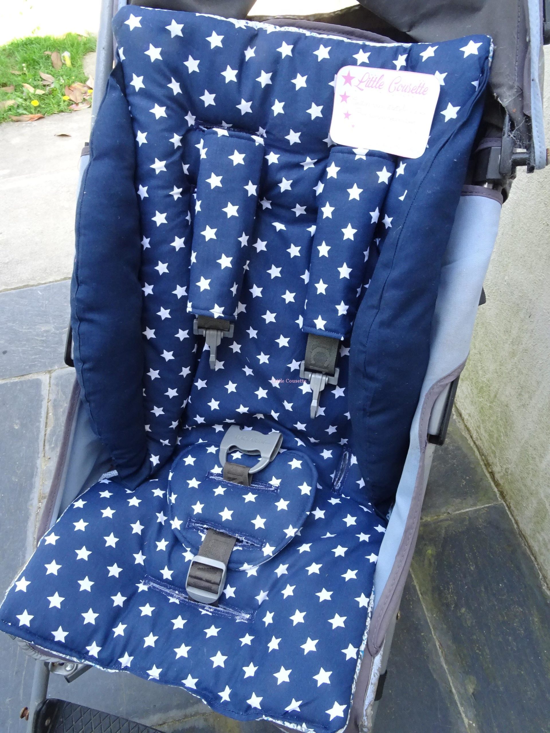 assise poussette 100% coton et cache-sangles