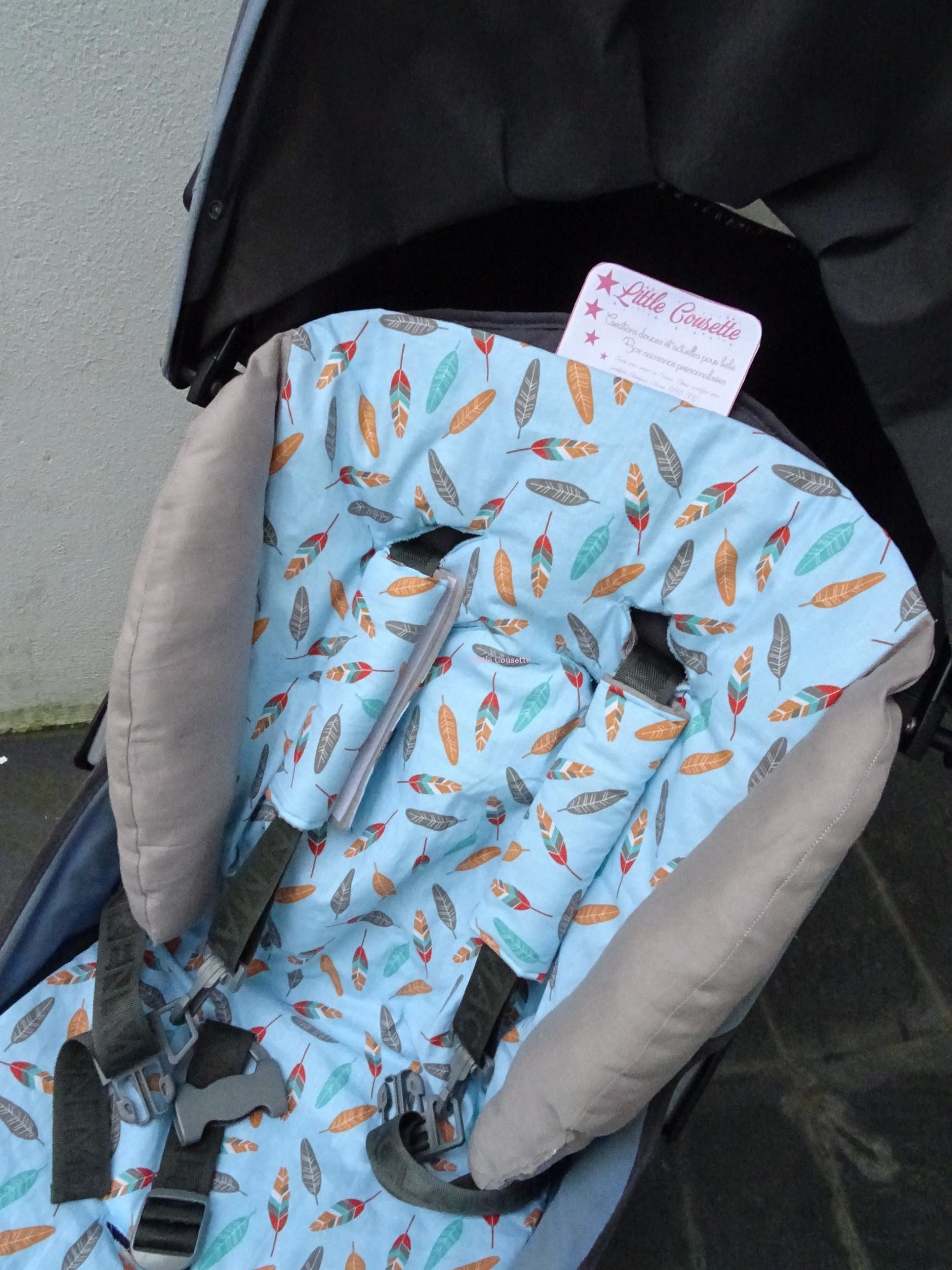 Kit confort poussette molletonné + cache-sangles vrai tissu LIBERTY of LONDON – Image 12