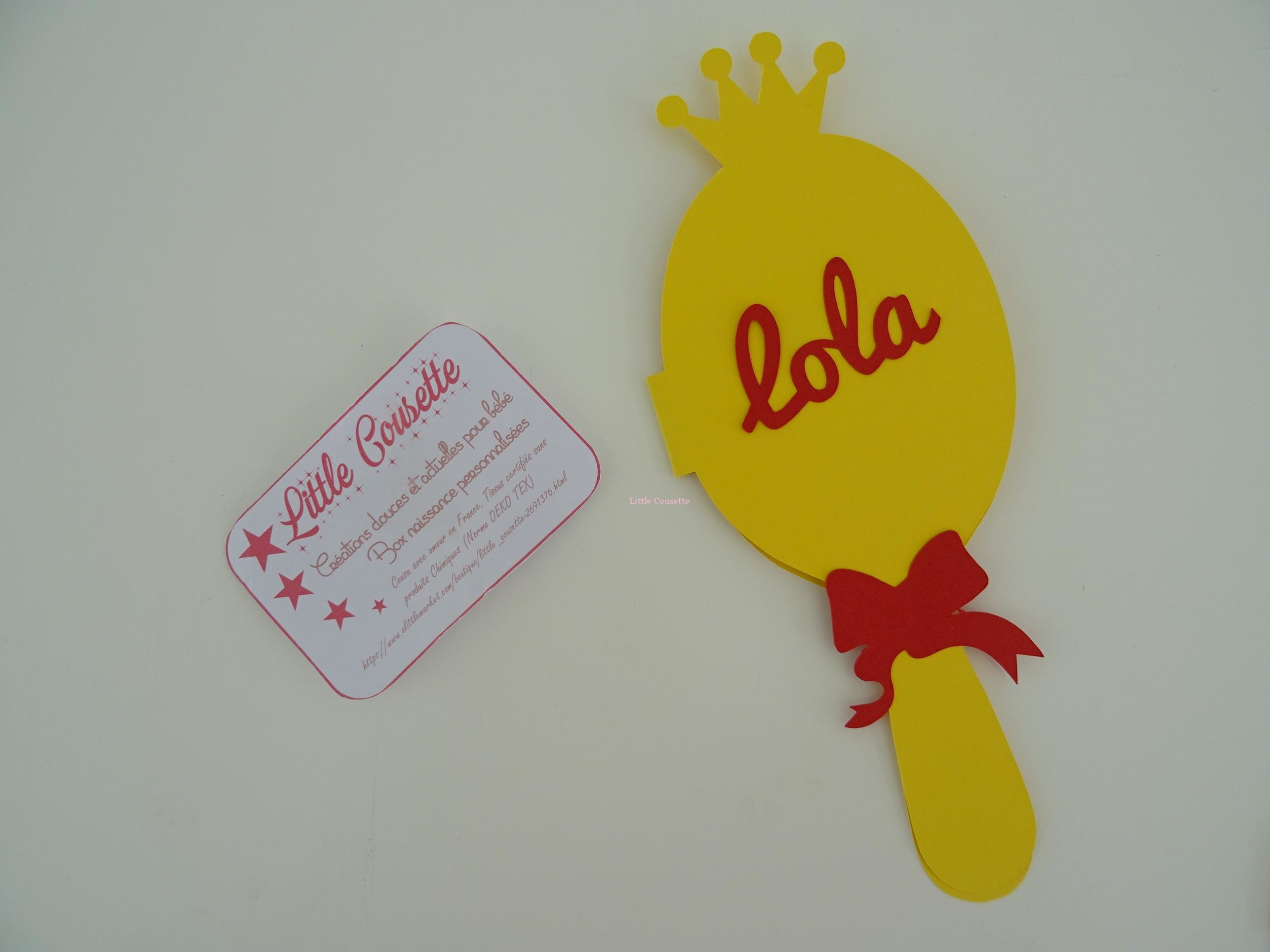 Invitation anniversaire princesse Belle et la Bête forme miroir et couronne – Image 2