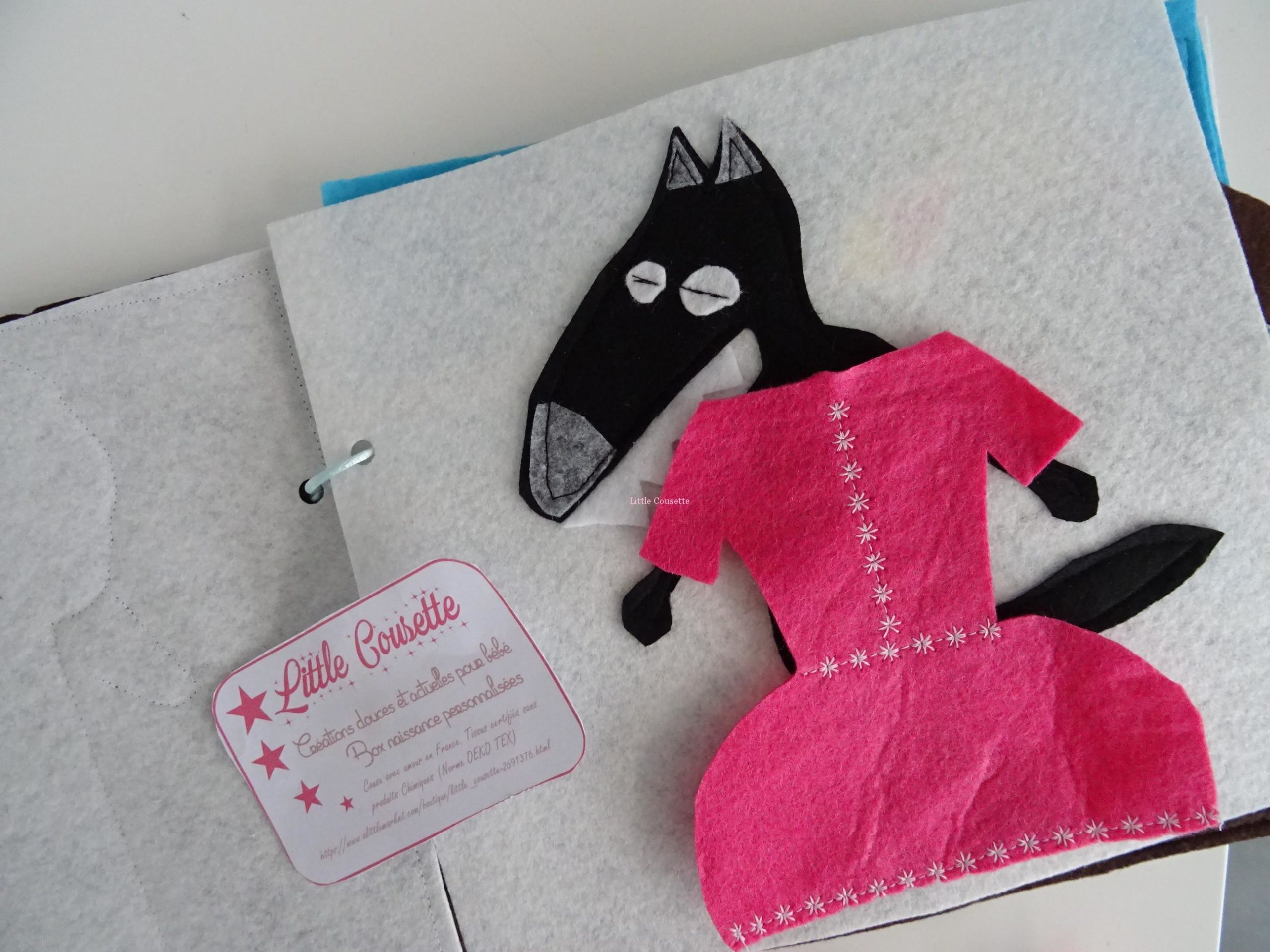 Loup de toutes les couleurs rose