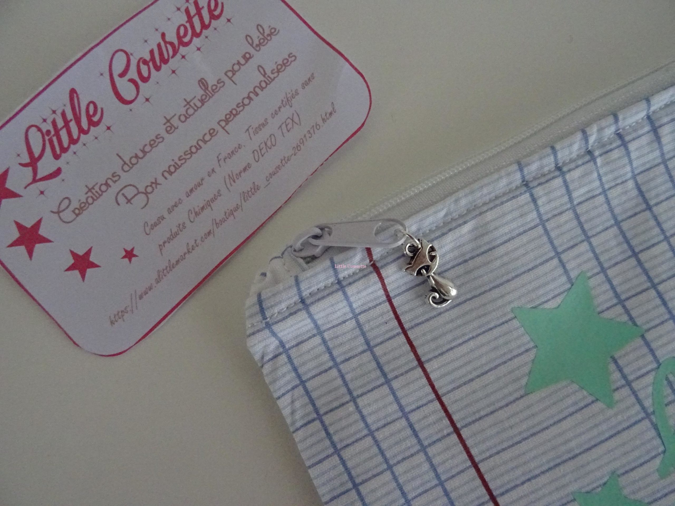 Trousse à personnaliser motifs lignes cahier d'école – Image 6
