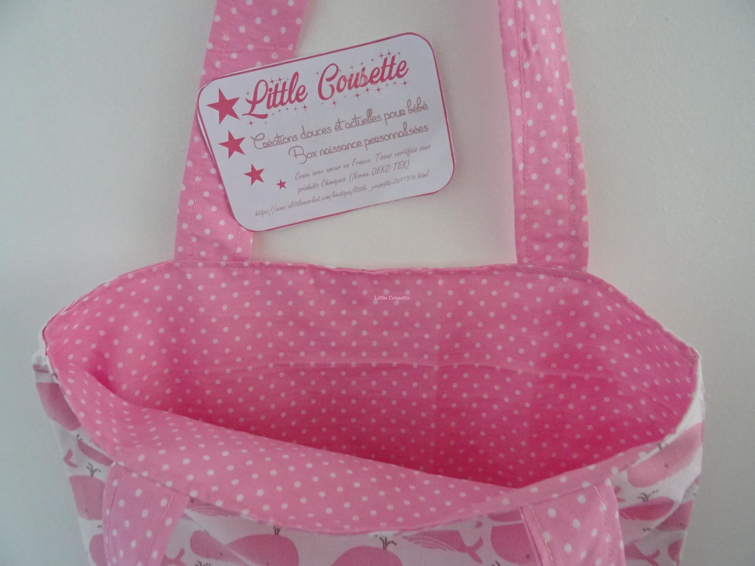Tote bag sac plat sac de bibliothèque maternelle – Image 9