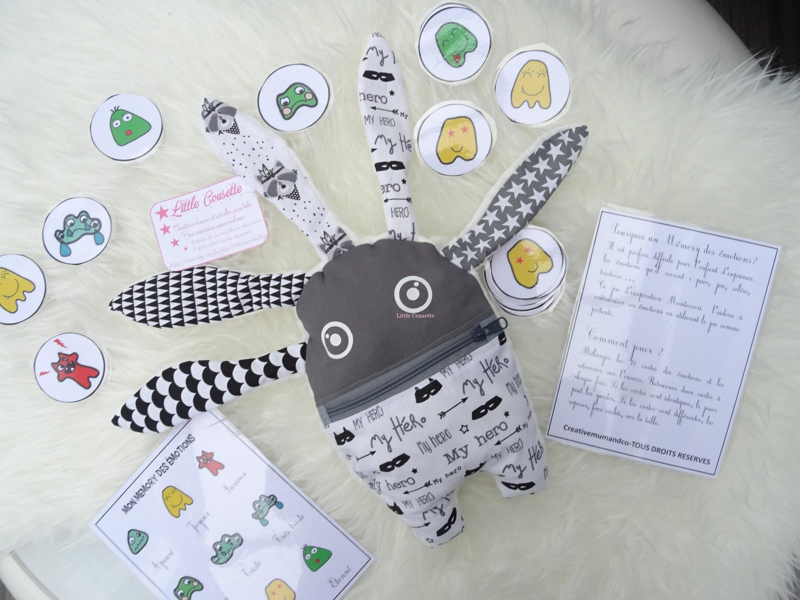 Doudou avale-bisous pour compter les dodos pendant une séparation – Image 2