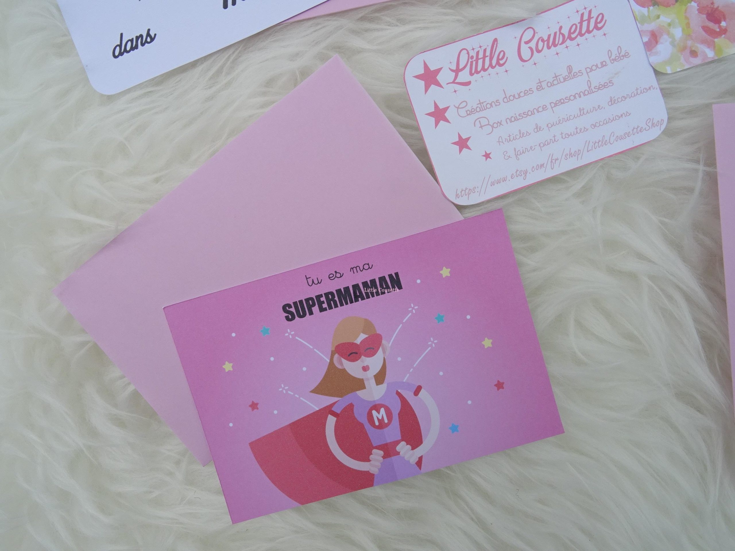 box maman pour la fete des meres carte modele supermaman
