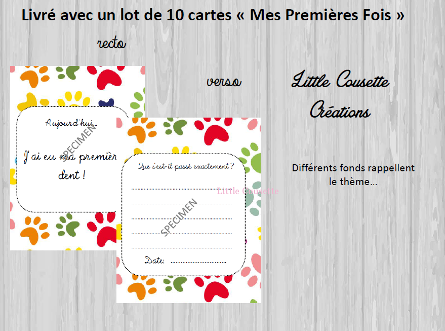 carte étape thème chiens et chats