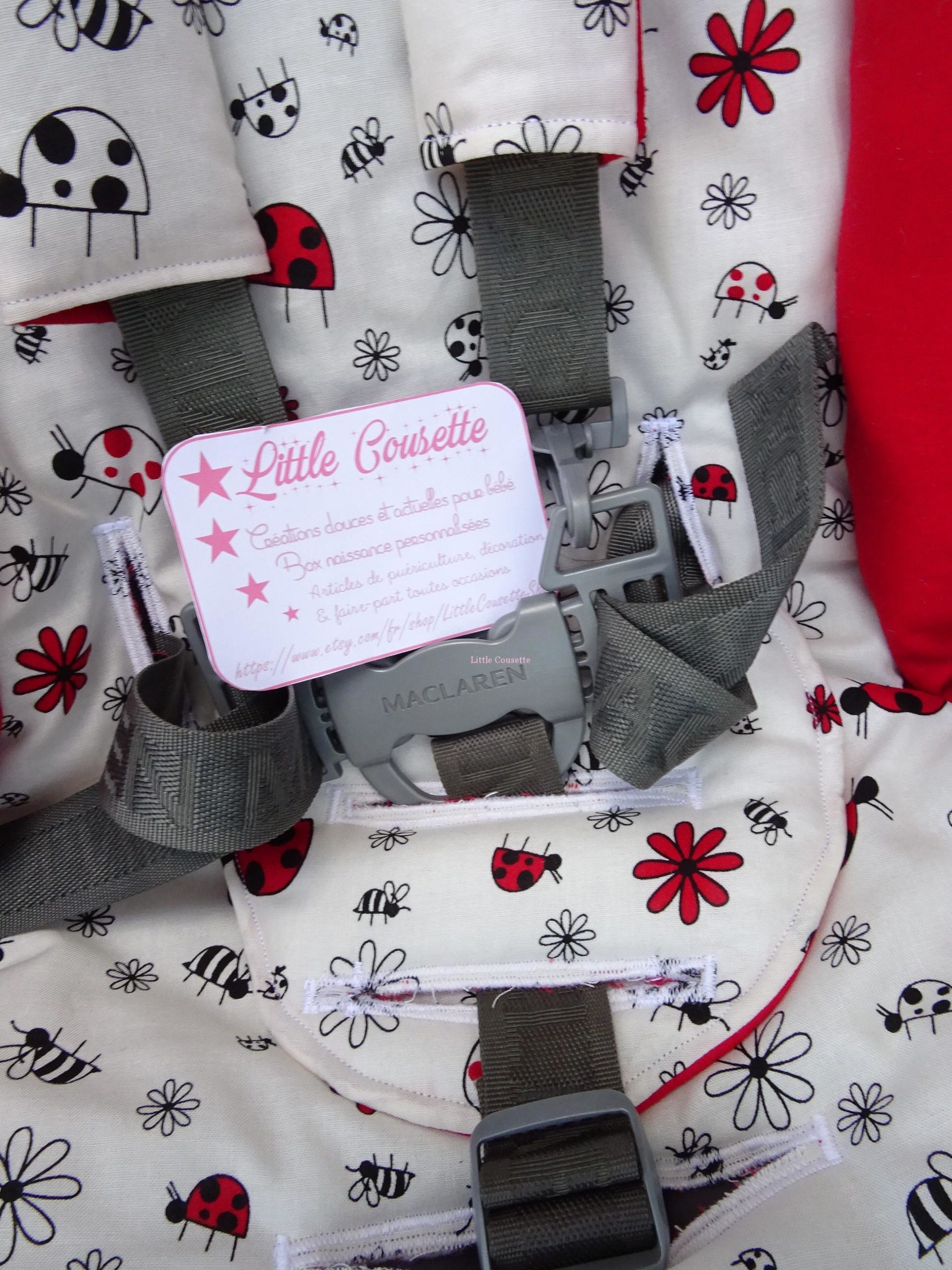 Kit confort poussette molletonné + cache-sangles vrai tissu LIBERTY of LONDON – Image 14