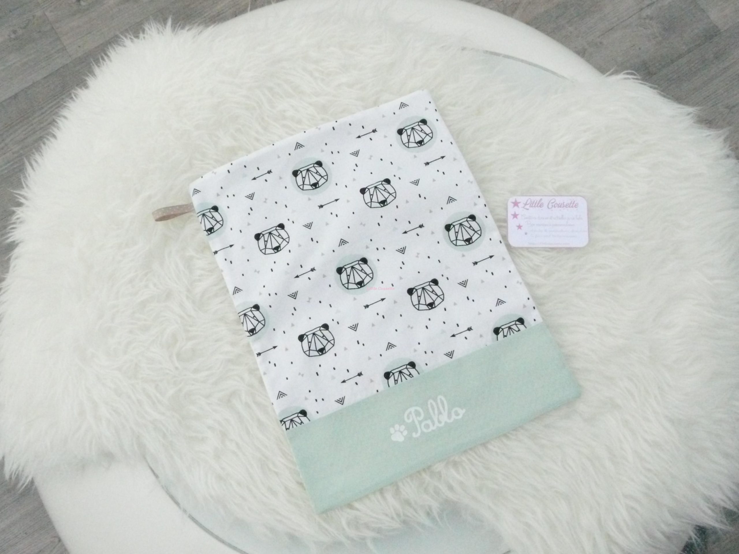 Serviette de table pour enfant personnalisée avec le prénom