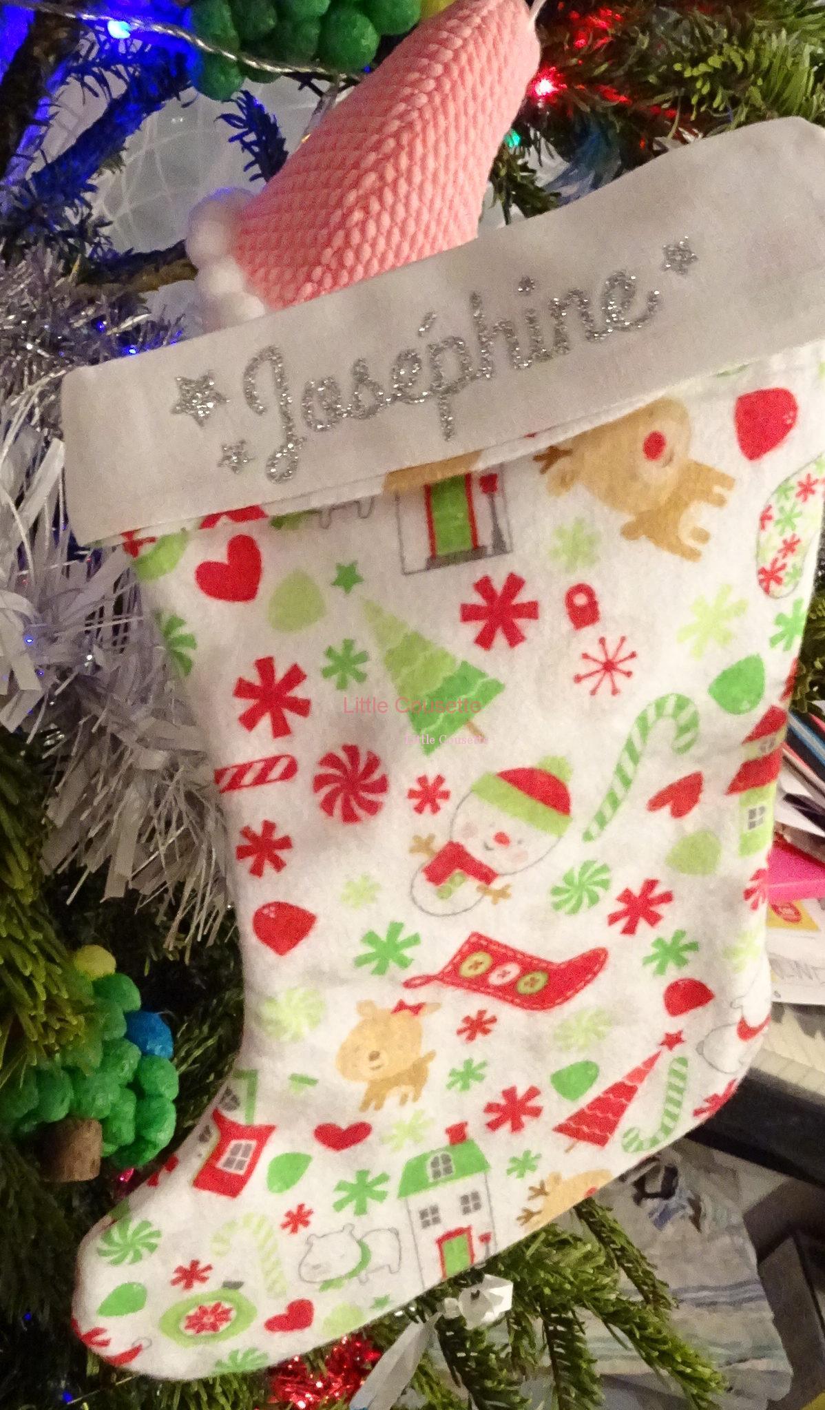 Botte ou chaussette de Noël personnalisée prénom – Image 4