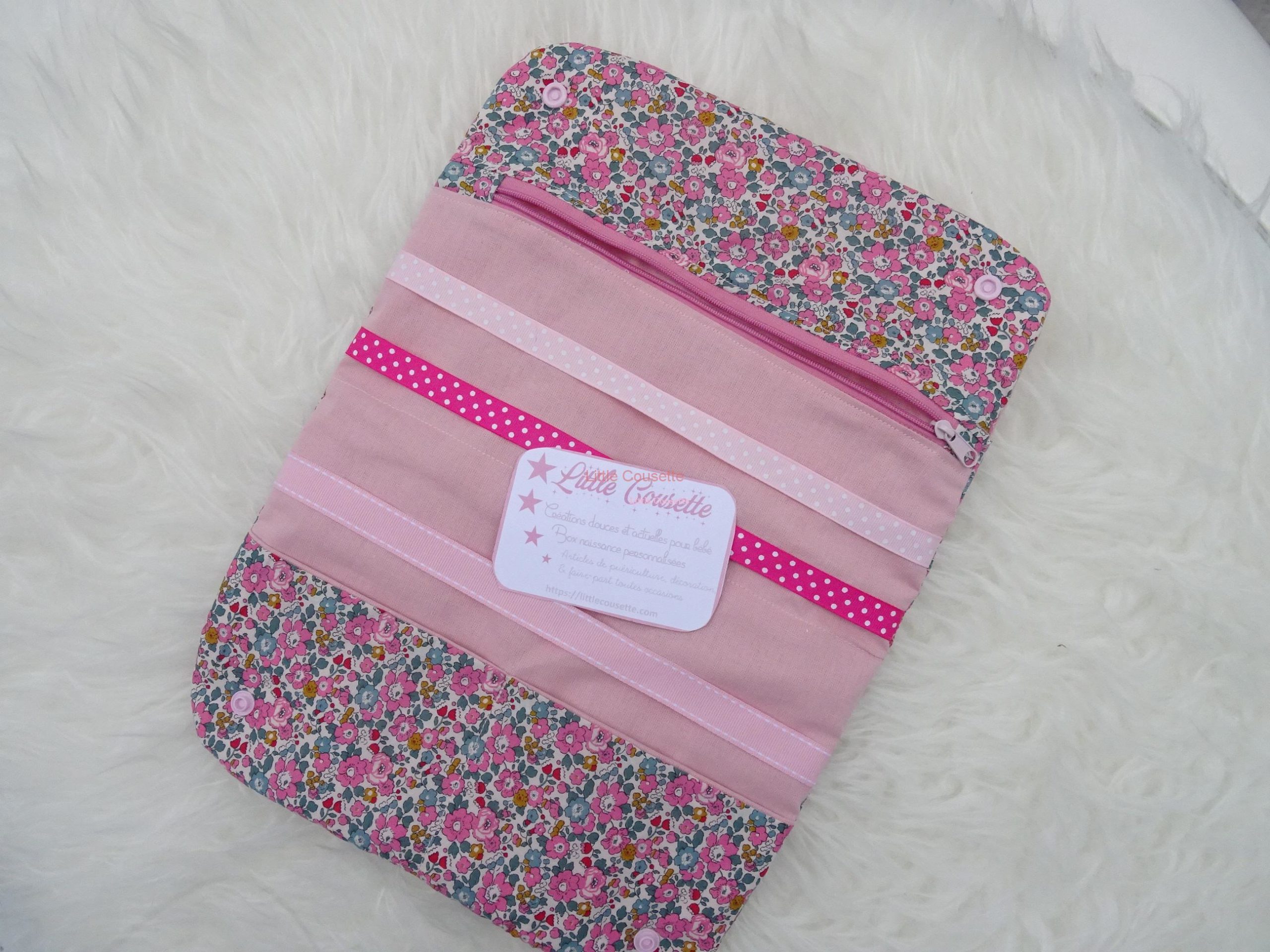 Pochette à barrettes et à élastiques en tissu Liberty of London format XL – Image 2