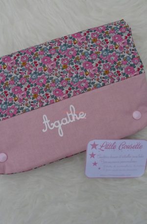 Pochette à barrettes et à élastiques en tissu Liberty of London format XL