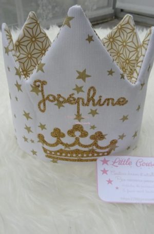 Couronne en tissu personnalisée