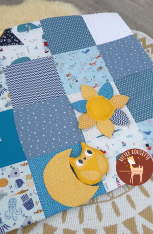 Tapis d'éveil sensoriel personnalisable pour bébé et enfant Montessori multi-activités d’éveil