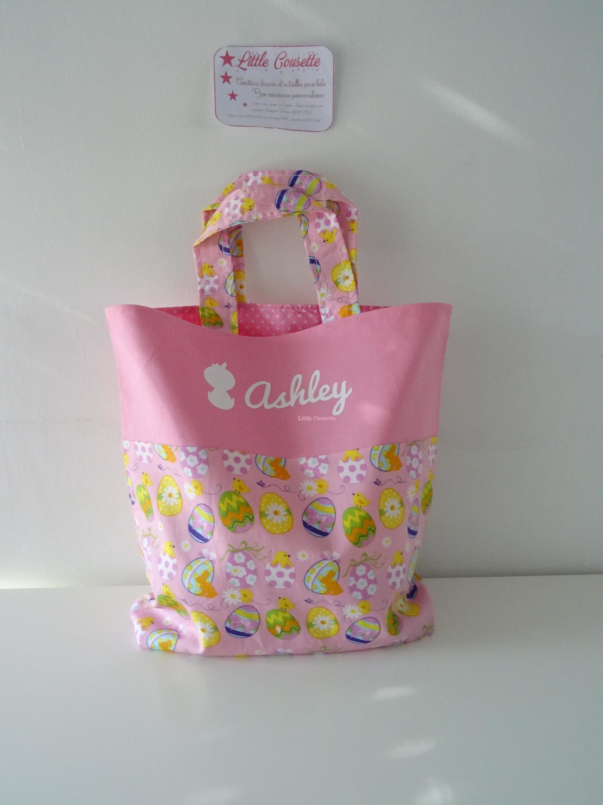 Mini Tote Bag sac plat pour chasse aux oeufs de Pâques – Créations douces  et personnalisées pour bébés et enfants. Faire-parts naissance et baptême,  linge de lit, accessoires et décoration de chambre