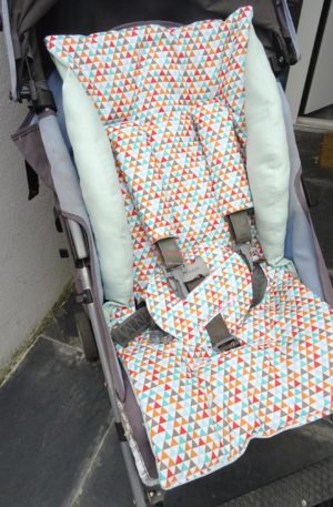 Kit confort poussette molletonné + cache-sangles + protège-entrejambes