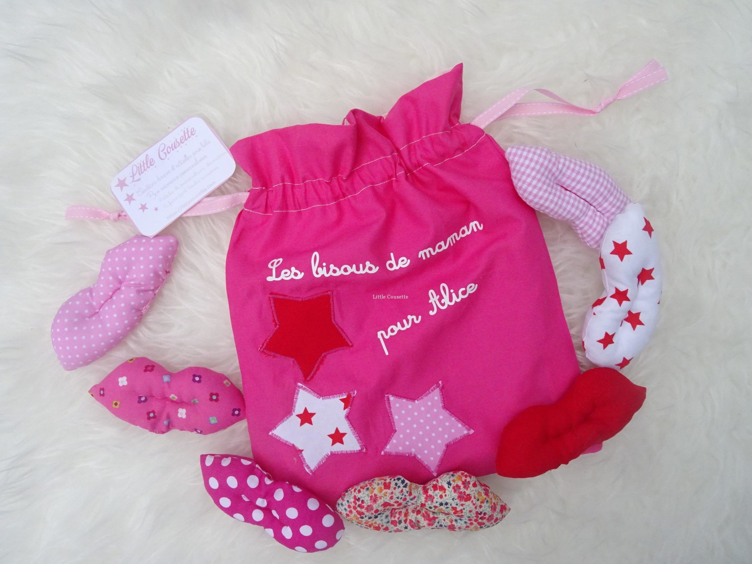 Pochette à bisous pour compter les dodos pendant une séparation