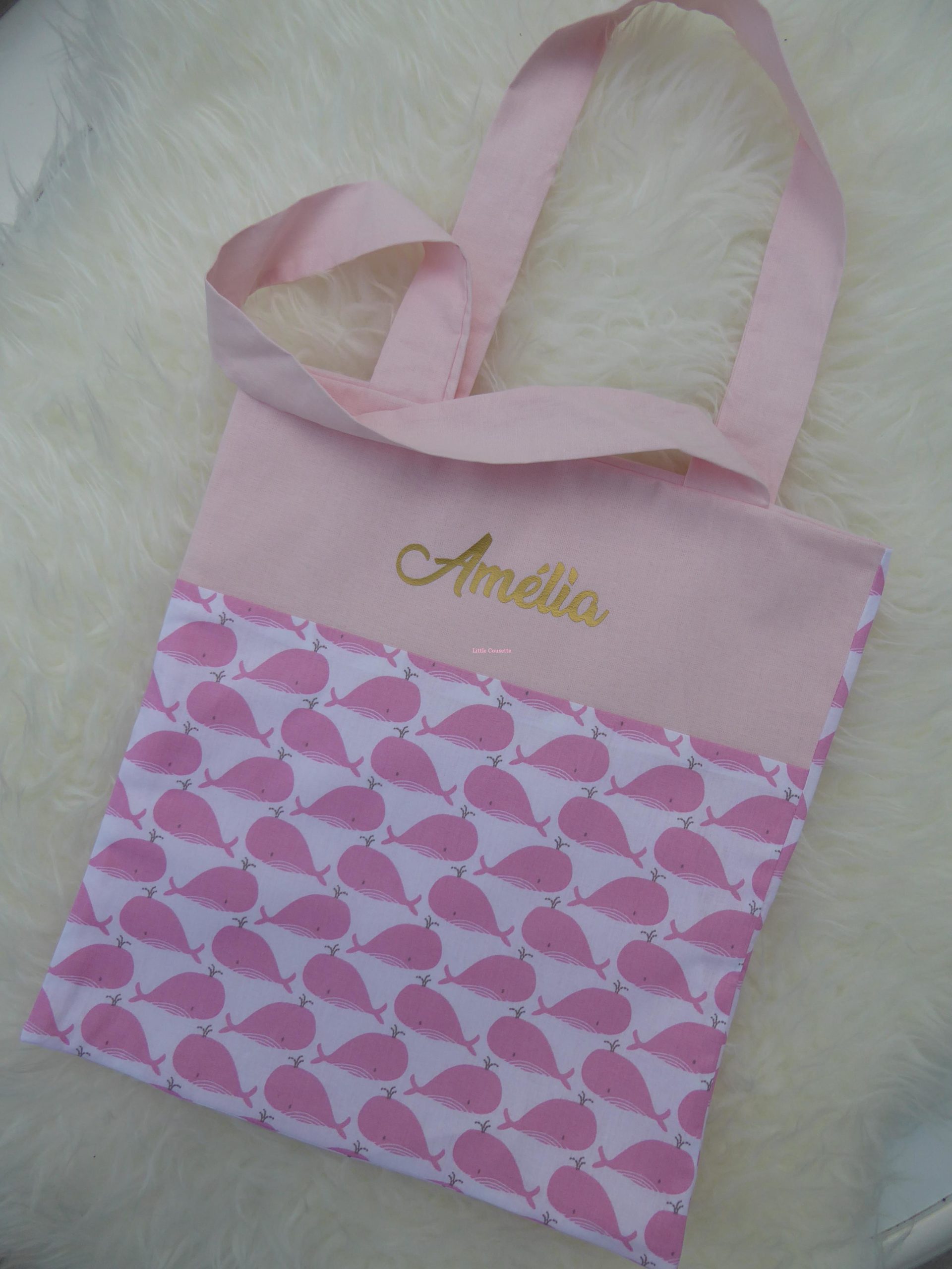 Tote bag sac plat sac de bibliothèque maternelle – Image 16
