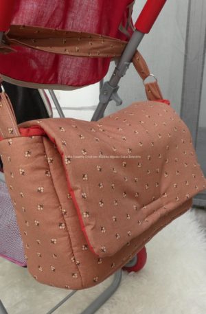 Sac à langer pour poupée-tissu de votre choix-Coffret vêtements et accessoires pour poupons Gordis de Paola Reina