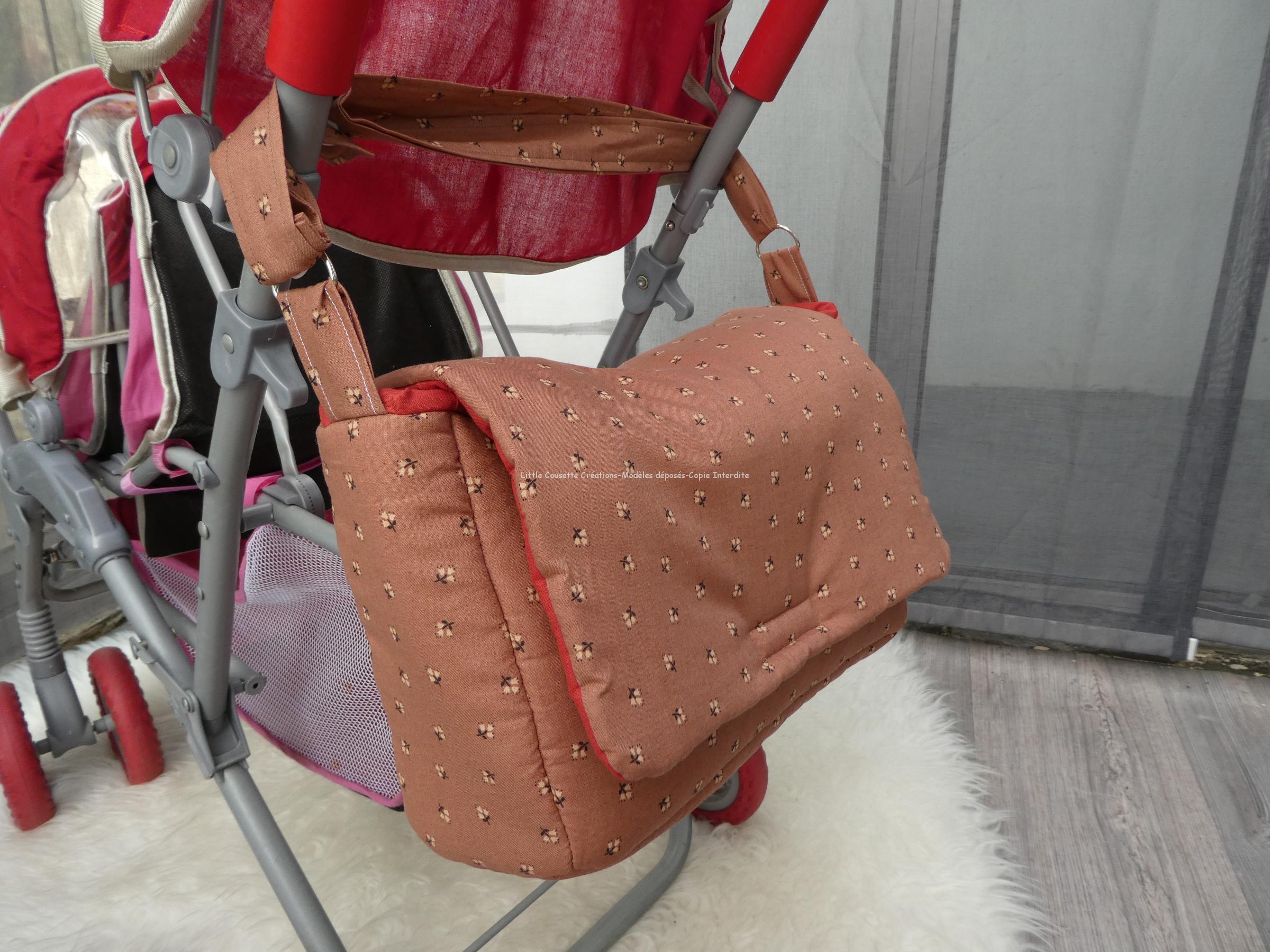 Sac à langer pour poupée-tissu de votre choix-Coffret vêtements et accessoires pour poupons Gordis de Paola Reina