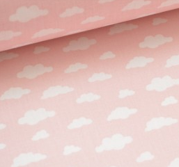 Nuages fond rose